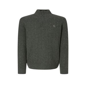 남성 [[25FW]] HZSW5D326K2 [시즌오프][아이코닉] 카키 울 케이블 하프 집업