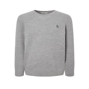 남성 [[25FW]] HZSW5D401G2 [시즌오프][파인 울] 그레이 울 크루넥 니트