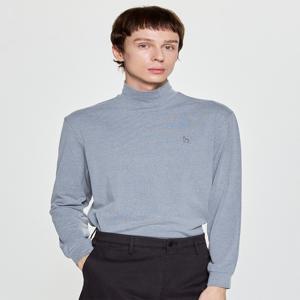 남성 [[25FW]] HZTS5D403G1 [시즌오프]그레이 모크넥 티셔츠