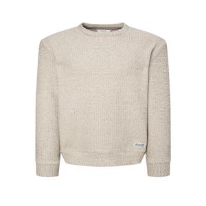 남성 [[25FW]] HZTS5D601IV [시즌오프]아이보리 트위드 니트라이크 맨투맨