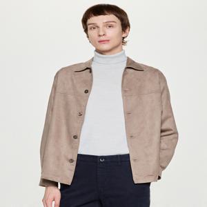 남성 [[25FW]] HZSH5C118I3 [시즌오프]베이지 폭스 스웨이드 셔켓