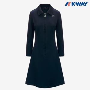 [정가:249,000] 까웨 여성 아델리 라이트 스페이서 하프집업 긴팔 원피스 Y246EWO186