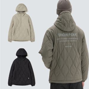 [최초가:219,000원] 리사이클 퀼팅 후드 아노락 캠핑룩 패딩자켓 S24WUFPJ04_BS_C