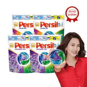 퍼실 디스크 캡슐 세제 파우치형 38입x4개 컬러/라벤더 겸용