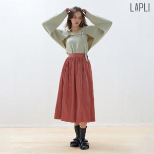 [최초가 169000원] 링클 레더 풀스커트_LWSKF323005