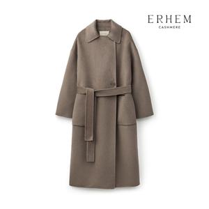 에르헴 24FW 캐시미어 100 핸드메이드 투웨이 카라 롱코트