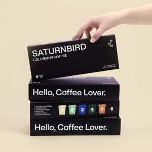 (공식)새턴버드 넘버시리즈 콜드브루 커피 12개입 선물세트(6종 혼합)(Hello, Coffee Lover.)