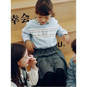 약기모 옴브레 체크 셔츠 - 스카이 블루