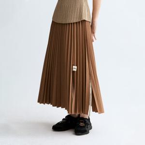 [최초가 159000원] 레터링 슬릿 플리츠 스커트_LPSKF125007