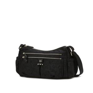 [CHELSEA] 블랙 플라워 패턴 원단 크로스백 DCBA6E501J