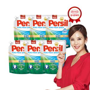 퍼실 딥클린 퓨어프레쉬 실내건조용 1.8Lx6개 겸용