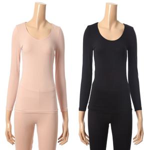 비비안 입은듯안입은듯 가벼운 극세사 바디핏 여성 내의 상의 2종택1LG9136