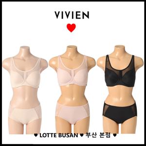 비비안 통기성 아쿠아 노와이어 스포츠브라 햄팬티세트 3종택1BR1802A BP1802P