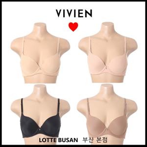 비비안 심플한 기본 스타일의 데일리 몰드브라 4종택1 BR158A