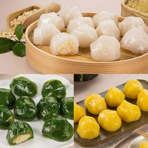 [안흥골짜기] 감자떡 1.5kg x1봉 (흰,쑥,호박 택1 / 1봉당 약50개)