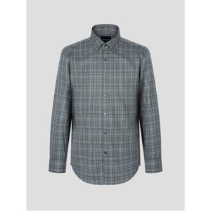 [Online Exclusive] 트윌 기모 체크 레귤러핏 셔츠 - 그린 (MA4964AJ6M)