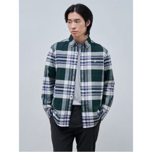 브러쉬드 빅체크 셔츠  그린 (BC4964C34M)