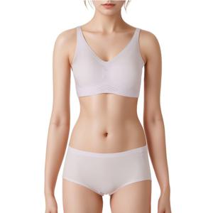무봉제 퓨징 심리스 3단 여성 브라팬티세트 2종택1BR1942ABP1942A