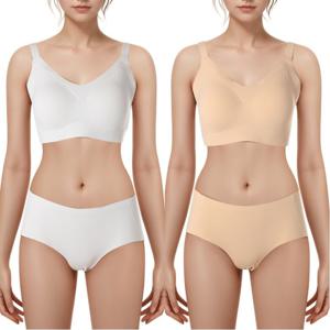 빅사이즈 심리스 노와이어 퓨징브라 팬티세트 2종택1-BSBR1944ABP1944A