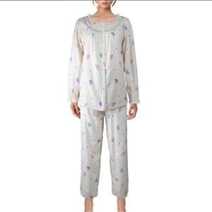 [비비안] 순면 약기모 고양이나염 여성 파자마 잠옷 -BSWP8873R