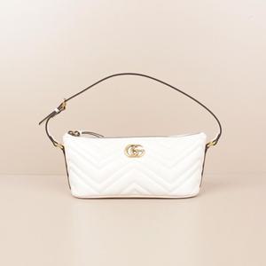 GG 마몽 마틀라세 숄더백 화이트 739166 AABZB 9022