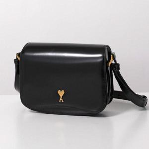 AMI  25FW 글레이즈드 가죽 파리 백 (ULL717 AL0139 001)