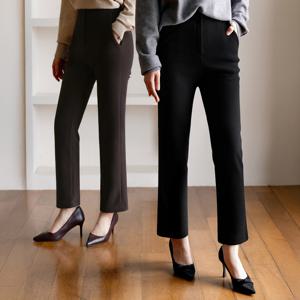 (~XXL까지) 얀타나 인밴딩 슬림핏 기모 팬츠 겨울 국내생산 데일리 일상 캐쥬얼 출근룩 베이직 빅사이즈