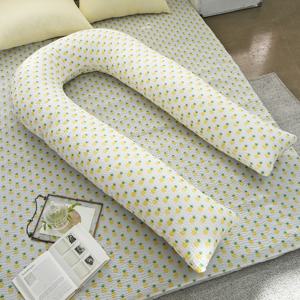 [RU]시어서커 패턴 U자형 바디필로우 솜포함