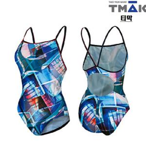 [티막]원피스 여성 실내수영복 UKP0155BL