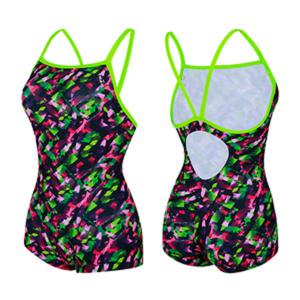 [티막]고탄력 1부 여성 실내 수영복UKP1061GR