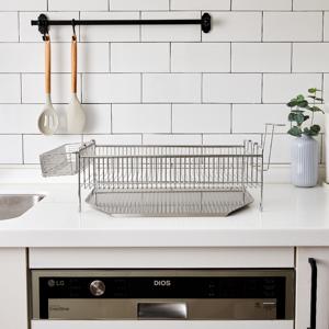 물빠짐좋은 올스텐304 1단 식기건조대 와이드형