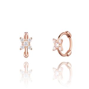 [스톤헨지] 14K 원터치 큐빅 귀걸이 SA24BB5K 반짝