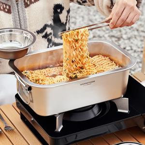 아웃백스퀘어팟 (가방포함)캠핑 사각 멀티 냄비