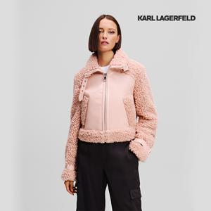 [246W1507] 칼라거펠트 인조 시어링 자켓