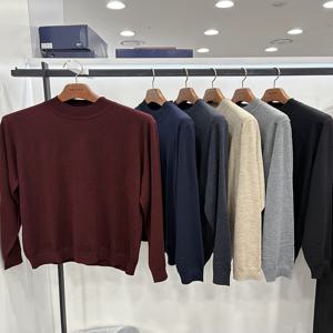 남자 가을 겨울 울 혼방 하프터틀넥 반목폴라 니트 스웨터 티셔츠 6컬러 660_JK