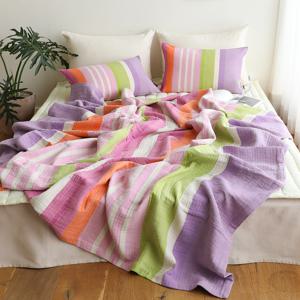 오리고 선염 3중직 거즈 이불 겸 스프레드 리시안셔스 2size