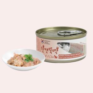 한캔뚝딱 프리미엄 영양특식 고양이캔 고등어&쌀 85g