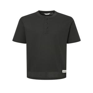 남성 HZTS5B504CG 차콜 와플조직 헨리넥 반팔 티셔츠