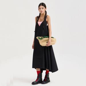 [롯데백화점]레터링 포인트 롱 원피스 (LQDAW25100)