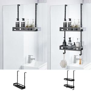 키밍 욕실 벽걸이 수납선반 행거 1단 2단 문선반 틈새 문걸이 수납선반 벽걸이 문선반