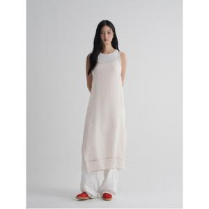 쉬어 레이어드 롱 원피스 - 베이지 (115771AY3A)