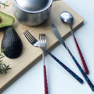 무광 스텐 커트러리 한식 디너세트 (젓가락+스푼+포크+나이프)