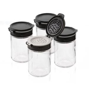 시노글라스 양념통 소금통 깨 후추 용기 조미료통 4P 양념병 조미료통 양념통세트 시즈닝통