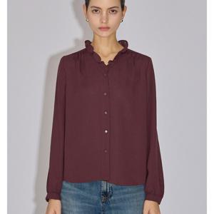 프릴넥 셔링 블라우스_SWWBLO31050