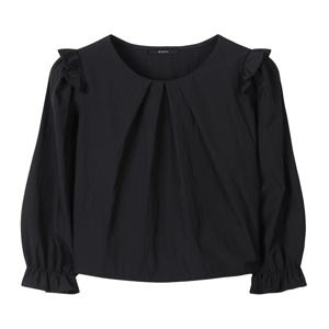 러블리 핀턱 라운드넥 블라우스 (GPCBA015D)