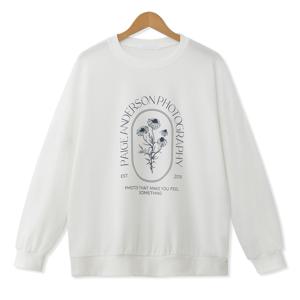 [MNC] 플라워 오버핏 맨투맨 (MDMU470SM)