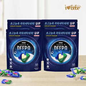 딥큐 오션브리즈 캡슐세제 50개입*4set(200개) 드럼/일반겸용 세탁세제