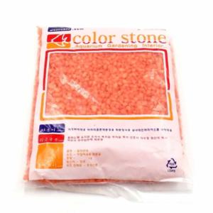 원예용 컬러스톤 주황 화분색돌 정원바닥돌 화분자갈 텃밭꾸미기 거북이바닥돌 수족관용품 칼라