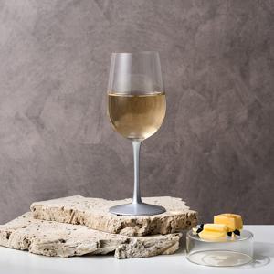실버 컬러스템 유리 화이트와인잔 280ml