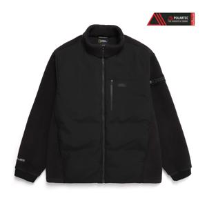 N244MFT221 나오스 남성 하이브리드 구스 다운 집업 자켓 CARBON BLACK